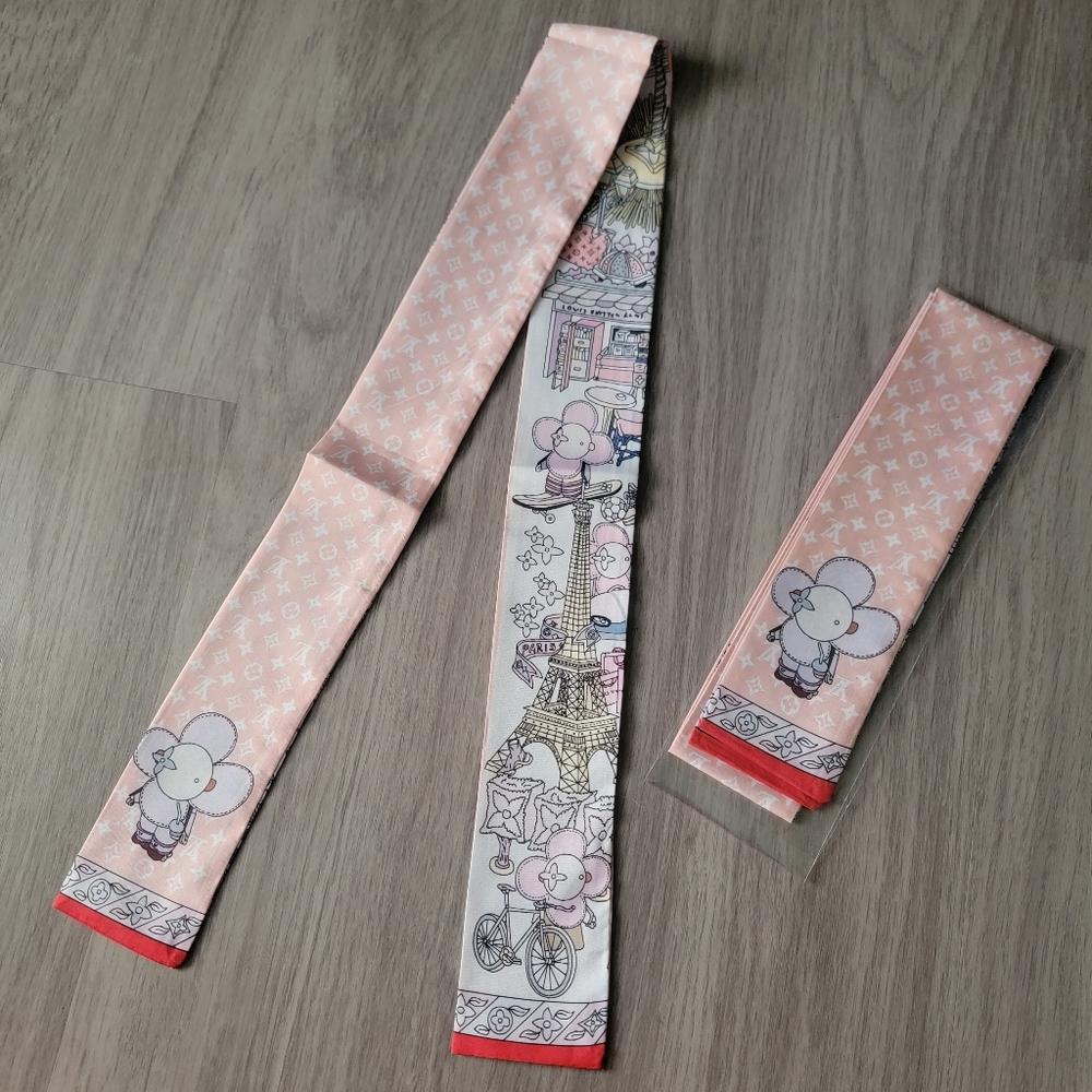 2pcs Bag Twilly, Hair Tie, Scarf,  Twilly Scarf Accessory